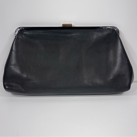 Rosie Pope Maternity Soft Black Leather Diaper Clutch - Picture 2 of 15